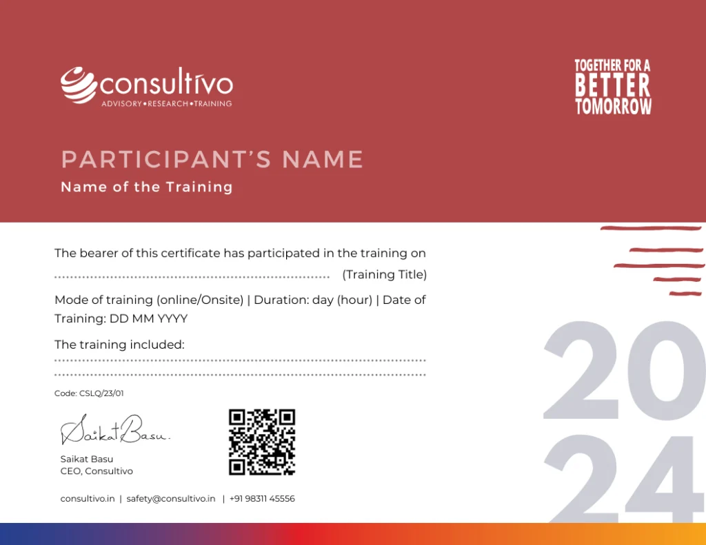 Consultivo Academy Training Certificate