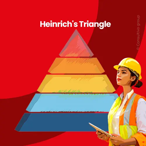 heinrichs safety triangle or Pyramid with human failures - Read Consultivo Blog Post