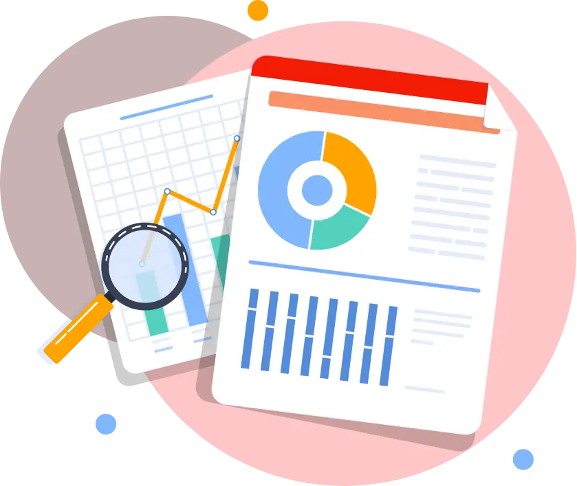 Audit And Assurance Professionals Reviewing Business Reports, Charts, Graphs, And Project Data During A Collaborative Financial Audit And Assurance Meeting.