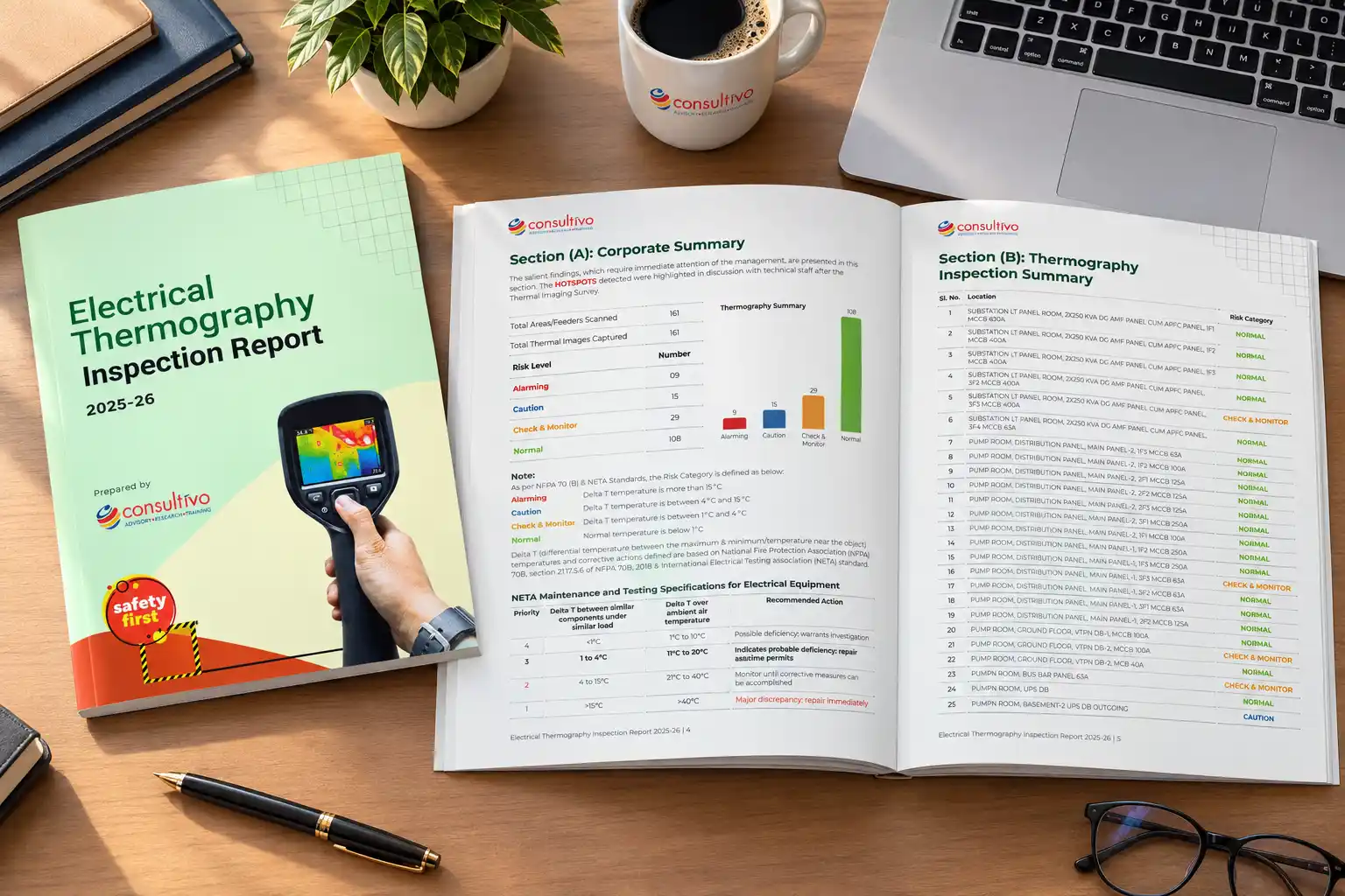 Fire And Electrical Safety Audit 3 Thermography Testing Report Consultivo